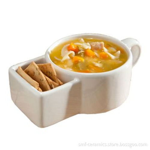 16oz Soup Mug, Made of Porcelain, Customized Designs Accepted